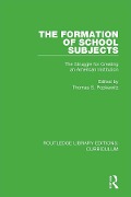 Cover-Bild zum Titel 'The Formation of School Subjects' von ''