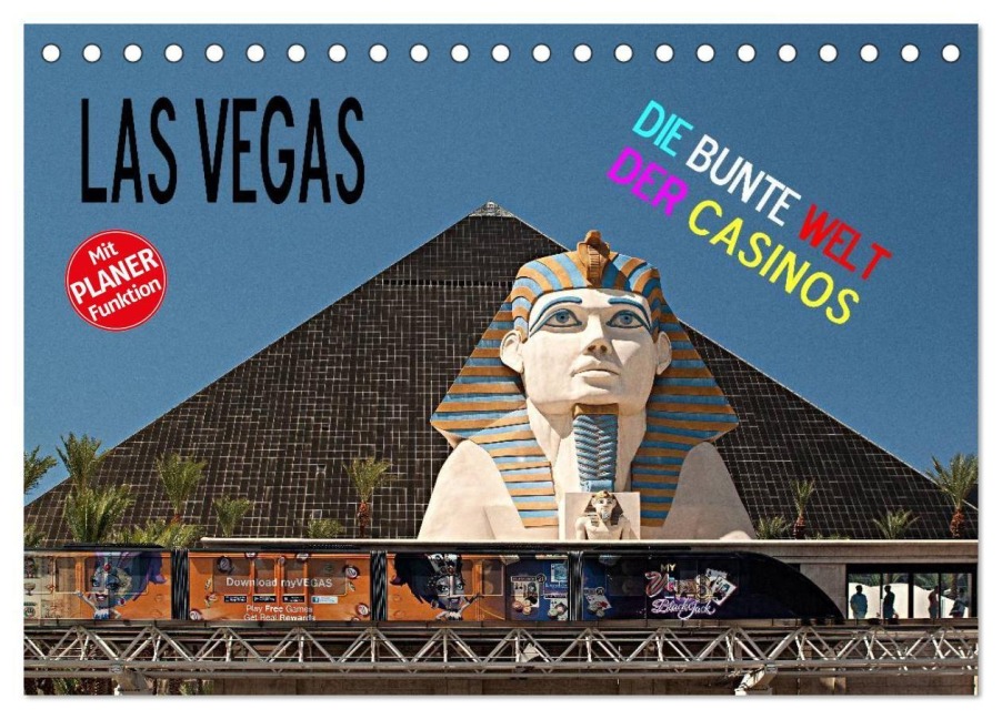 Las Vegas - Die bunte Welt der Casinos (Tischkalender 2027 DIN A5 quer), CALVENDO Monatskalender - Christian Hallweger