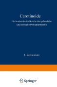 Cover-Bild zum Titel 'Carotinoide' von 'L. Zechmeister'