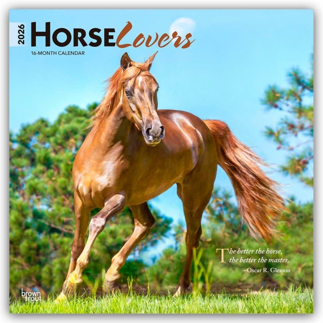 Horse Lovers - Pferdeliebhaber 2026 - 16-Monatskalender - Browntrout Publishers