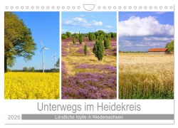 Cover-Bild zum Titel 'Unterwegs im Heidekreis (Wandkalender 2026 DIN A4 quer), CALVENDO Monatskalender' von 'Gisela Scheffbuch'