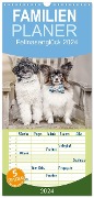 Familienplaner 2024 - Fellnasenglück mit 5 Spalten (Wandkalender, 21 x 45 cm) CALVENDO - Boegau Fotos