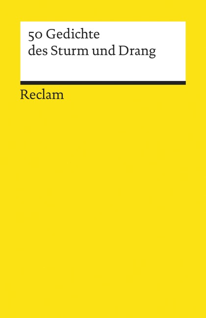 50 Gedichte des Sturm und Drang - 