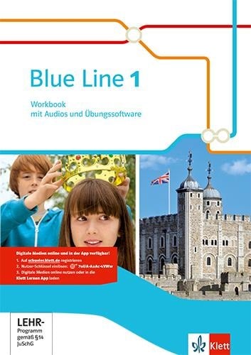 Blue Line 1.Workbook mit Audios und Übungssoftware Klasse 5 - 