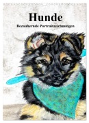 Cover-Bild zum Titel 'Hunde - Bezaubernde Portraitzeichnungen (Wandkalender 2026 DIN A3 hoch), CALVENDO Monatskalender' von 'PortraitTierART Kerstin Heuser'