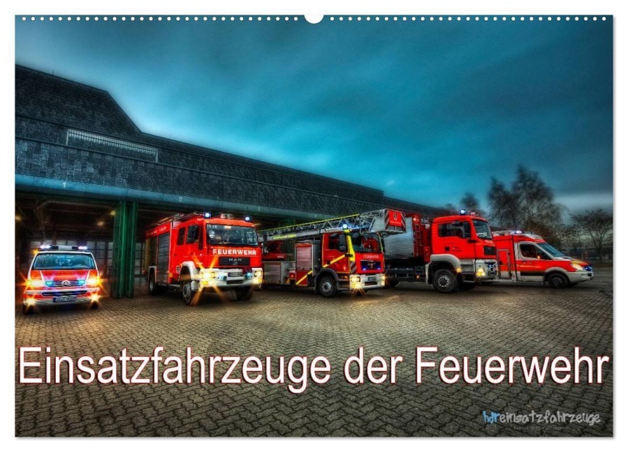 Einsatzfahrzeuge der Feuerwehr (Wandkalender 2027 DIN A2 quer), CALVENDO Monatskalender - Markus Will