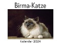 Birma-Katze (Wandkalender 2024, Kalender DIN A4 quer, Monatskalender im Querformat mit Kalendarium, Das perfekte Geschenk) - Anna Müller
