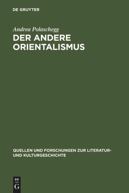 Der andere Orientalismus - Andrea Polaschegg