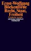 Cover-Bild zum Titel 'Recht, Staat, Freiheit' von 'Ernst-Wolfgang Böckenförde'