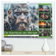 Cover-Bild zum Titel 'Die Abenteuer der Wikinger (hochwertiger Premium Wandkalender 2026 DIN A2 quer), Kunstdruck in Hochglanz' von 'Stzeffen Gierok-Latniak'