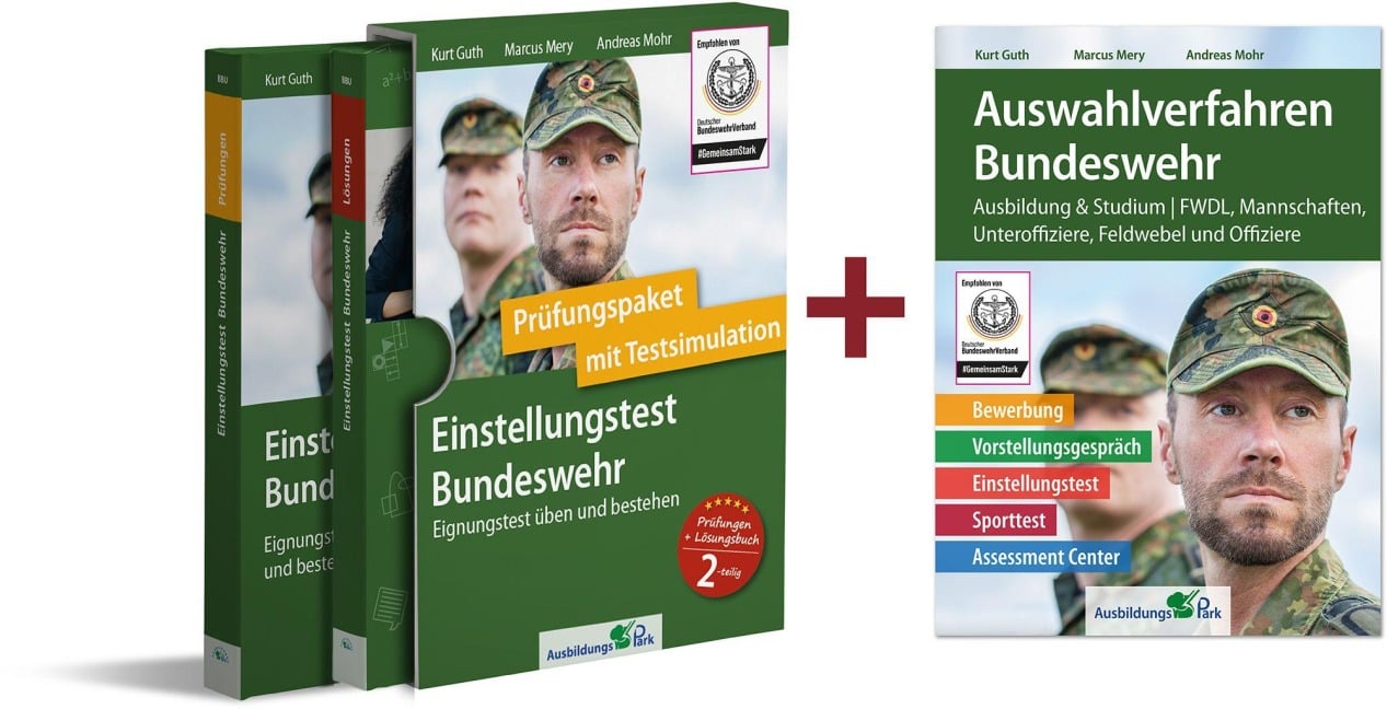 Paket - Einstellungstest + Auswahlverfahren Bundeswehr - Kurt Guth, Marcus Mery, Andreas Mohr