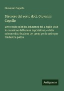 Cover-Bild zum Titel 'Discorso del socio dott. Giovanni Copello' von 'Giovanni Copello'
