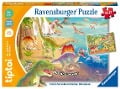 Cover-Bild zum Titel 'tiptoi® Puzzle für kleine Entdecker: Dinosaurier - 2x12 Teile' von ''