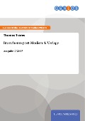 Cover-Bild zum Titel 'Branchenreport Medien & Verlage' von 'Thomas Trares'
