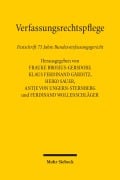 Cover-Bild zum Titel 'Verfassungsrechtspflege' von ''