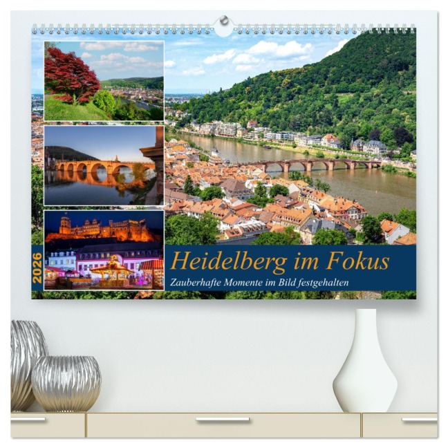 Heidelberg im Fokus (hochwertiger Premium Wandkalender 2026 DIN A2 quer), Kunstdruck in Hochglanz - Thorsten Assfalg