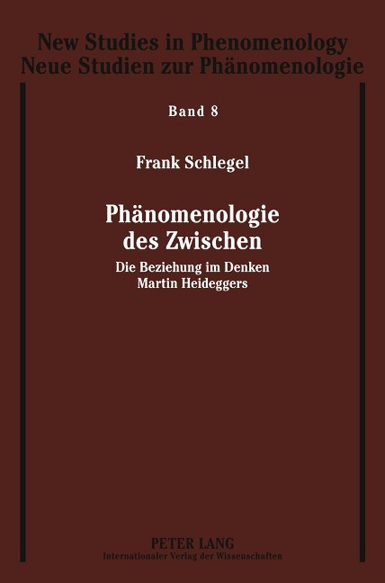 Phänomenologie des Zwischen - Frank Schlegel