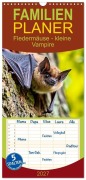 Cover-Bild zum Titel 'Familienplaner 2027 - Fledermäuse - kleine Vampire mit 5 Spalten (Wandkalender, 21 x 45 cm) CALVENDO' von 'Susan Michel'