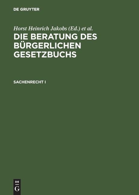 Sachenrecht I - 
