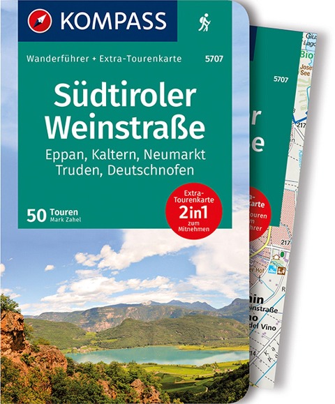 KOMPASS Wanderführer Südtiroler Weinstraße, 50 Touren - Mark Zahel