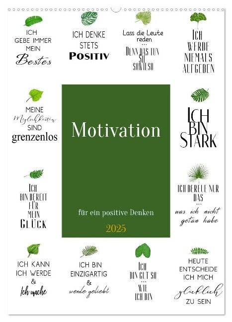 Motivation (Wandkalender 2025 DIN A2 hoch), CALVENDO Monatskalender - Steffen Gierok-Latniak