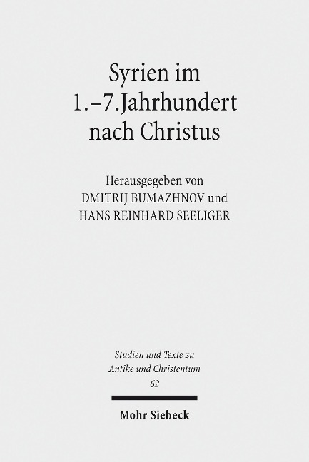 Syrien im 1.-7. Jahrhundert nach Christus - 