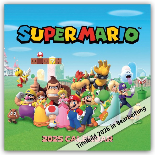 Nintendo - Super Mario 2026 - Wandkalender - Danilo Promotion Ltd