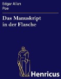 Cover-Bild zum Titel 'Das Manuskript in der Flasche' von 'Edgar Allan Poe'