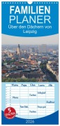 Cover-Bild zum Titel 'Familienplaner 2026 - Über den Dächern von Leipzig mit 5 Spalten (Wandkalender, 21 x 45 cm) CALVENDO' von 'Claudia Knof'