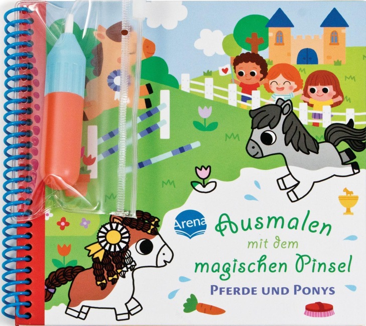 Ausmalen mit dem magischen Pinsel. Pferde und Ponys - Stéphanie Rousseau