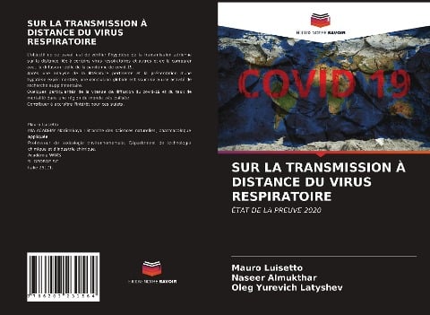 SUR LA TRANSMISSION À DISTANCE DU VIRUS RESPIRATOIRE - Mauro Luisetto, Naseer Almukthar, Oleg Yurevich Latyshev