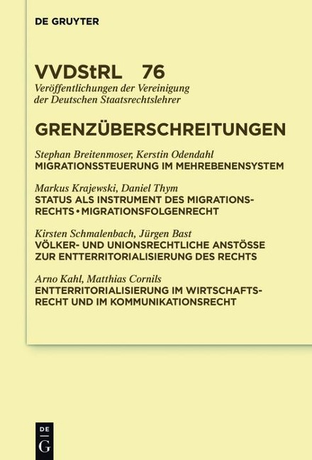 Grenzüberschreitungen - Stephan Breitenmoser, Kerstin Odendahl, Markus Krajewski, Et. Al.