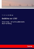 Cover-Bild zum Titel 'Gedichte von 1787' von 'Friedrich Von Matthisson'