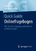 Quick Guide Onlinefragebogen - Christine Friedrich, Ulrich Föhl