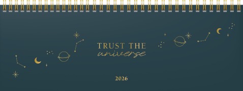 Cover-Bild zum Titel 'rido/idé 7036311016 | Querterminbuch Mod. Young Line 2026 "Universe" | 297×105 mm, Papier' von ''