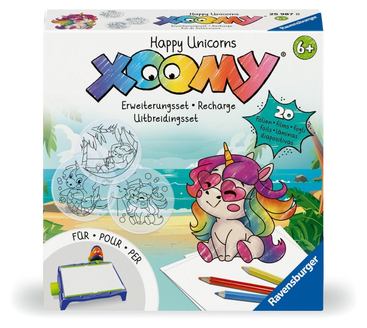 Xoomy Refill Erweiterungsset - Fröhliche Einhörner - 