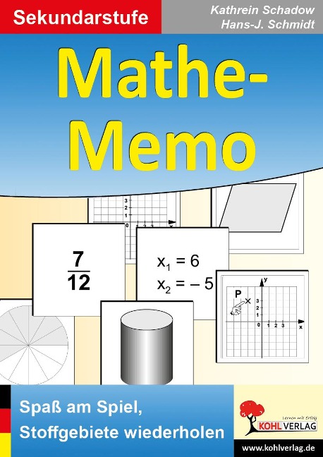 Mathe-Memo - Kathrein Schadow, Hans. -J. Schmidt