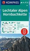 KOMPASS Wanderkarte 24 Lechtaler Alpen, Hornbachkette 1:50.000 - 