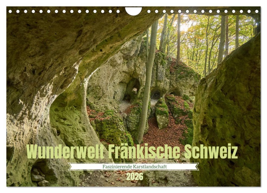 Wunderwelt Fränkische Schweiz (Wandkalender 2026 DIN A4 quer), CALVENDO Monatskalender - Bernhard Pabst
