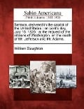 Cover-Bild zum Titel 'Sermon, Delivered in the Capitol of the United States' von 'William Staughton'