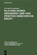 Cover-Bild zum Titel 'Platons Nomoi georgikoi und das positive griechische Recht' von 'Eberhard Klingenberg'