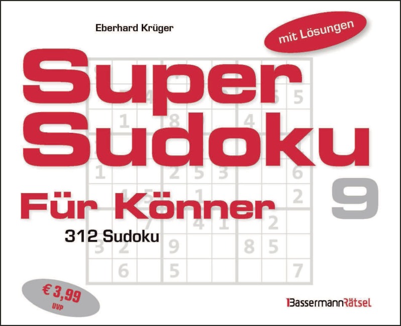 Supersudoku für Könner 9 - Eberhard Krüger