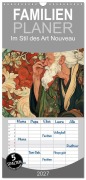 Cover-Bild zum Titel 'Familienplaner 2027 - Im Stil des Art Nouveau mit 5 Spalten (Wandkalender, 21 x 45 cm) CALVENDO' von 'Steffen Gierok-Latniak'