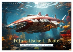 Futuristische U-Boote (Wandkalender 2026 DIN A4 quer), CALVENDO Monatskalender - Cathrin Illgen