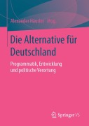 Cover-Bild zum Titel 'Die Alternative für Deutschland' von ''