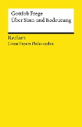 Cover-Bild zum Titel 'Über Sinn und Bedeutung' von 'Gottlob Frege'