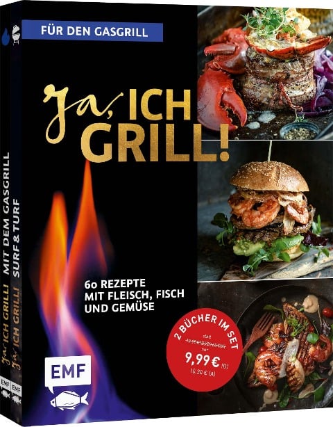 Ja, ich grill! - Für den Gasgrill: Doppelt gut - 2 Bücher im Set - 