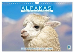 Cover-Bild zum Titel 'Alpakas: Wollige Kleinkamele aus Südamerika - Edition lustige Tiere (Wandkalender 2026 DIN A4 quer), CALVENDO Monatskalender' von 'Calvendo Calvendo'