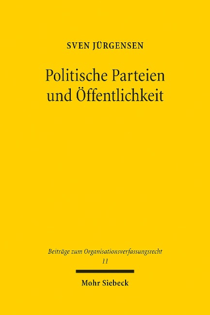 Politische Parteien und Öffentlichkeit - Sven Jürgensen