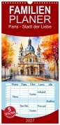 Cover-Bild zum Titel 'Familienplaner 2027 - Paris - Stadt der Liebe mit 5 Spalten (Wandkalender, 21 x 45 cm) CALVENDO' von 'Claudia Kleemann'